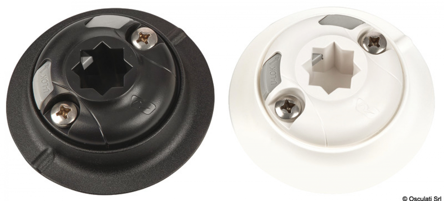 Quickports with VHB black Diameter 90mm RAILBLAZA 03-4087-11 For gluing on PVC and Hypalon balloons