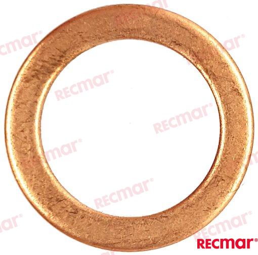 Oil drain plug gasket DF4-DF30 OEM: OMC: 5031863, 5032987; Suzuki: 09168-12017, 09168-12017-000, 09181-25162; Yamaha: 90430-10M11
