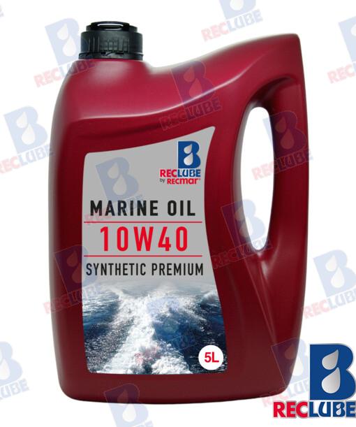 Syntetic marine oil 10W40 (5L) NMMA FC-11815R API SJ/SG Suzuki, Tohatsu, Mercury, Yamaha, Honda