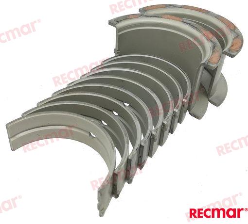 Комплект подшипников коленчатого вала для GM V8 5.7 с 96 по 0.10 OEM: Mercruiser: 23-818467, 818467