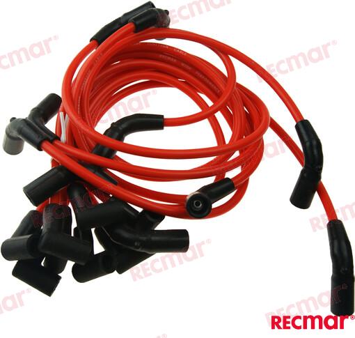 spark plug wire set V8 OEM: Volvo: 3888328; Mercruiser: 84-863656A1, 863656A1