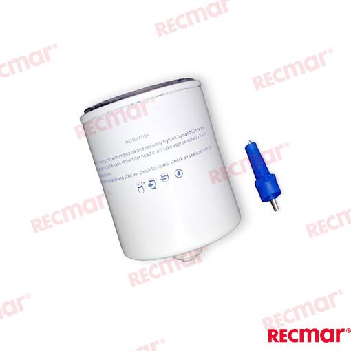 Fuel filter Mercury Mariner V6 EFI/DFI (1996+) OEM: Mercruiser: 184584, 184585, 18458A4, 18458Q04, 18458Q3, 18458Q4, 18458T3, 18458T4