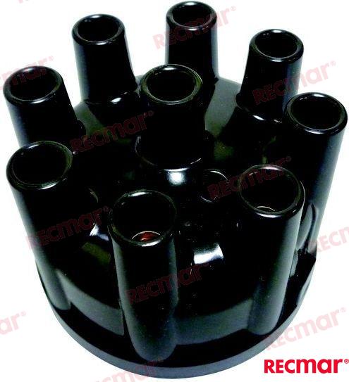 Distributor cover V8 OEM: Crusader: 3000121; Mercruiser: 393-3230, 393-4988, 393-4988T, 393-4988T2, 4988, 4988T1, 4988T2; OMC: 0508939