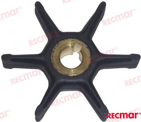 Water pump impeller for Johnson Evinrude Mercury OEM: Mercruiser: 802147, 802347, 802349; OMC: 0434424, 0580148, 0908383, 43442, 434424