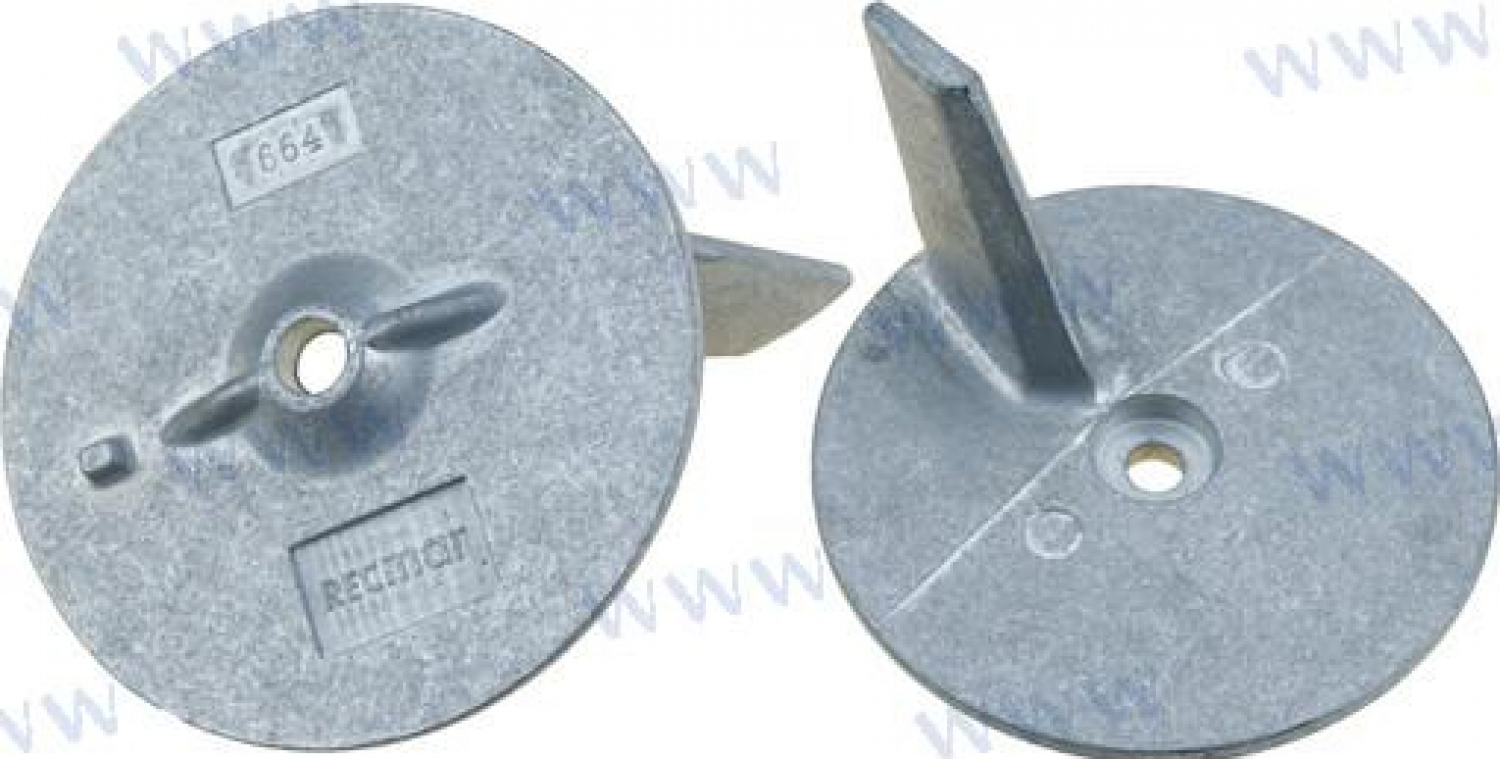 Aluminum anode OEM: Mercruiser: 82795M, 82795T; Yamaha: 664-45371-01, 664-45371-01-00, 6644537101; Honda: 06412-ZV5-000