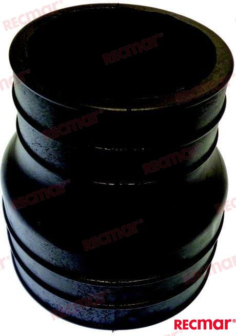 Выхлопной изгиб рифленый от 4 до 3 дюймов OEM: Mercruiser: 70981, 70981A3, 70981B3; OMC: 0508695, 0775543