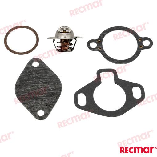 Комплект термостата MerCruiser GM V6 & V8 71ºC OEM: Mercruiser: 807252Q5, 807252T5, 807252T8