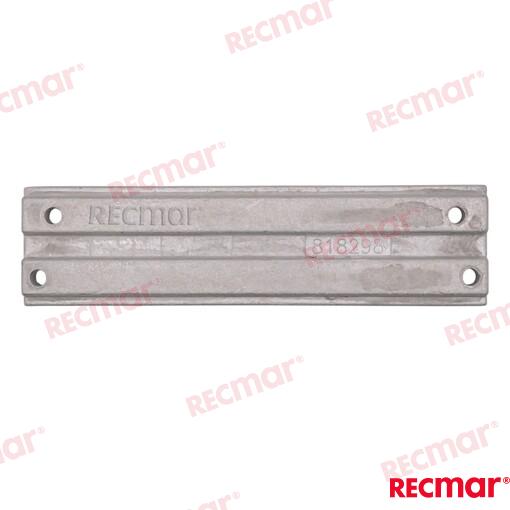 Aluminium anode OEM: Mercruiser: 43396A1, 43396A2, 69-70-199, 818298, 8182981, 818298A1, 818298Q1, 818298T1, 97-8M0172259; OMC: 0509463