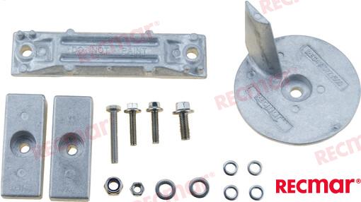 Aluminium anode set