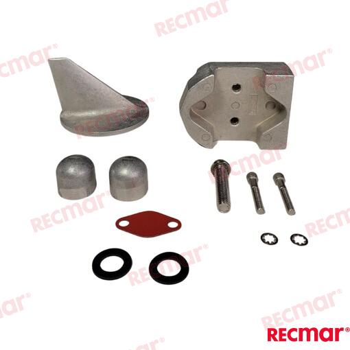 Anode set ALPHA ONE Gen 1 Mg OEM: Mercruiser: 888755K02, 888755Q04, 888756A1, 888756A2, 888756K01, 888756K02, 888756Q01, 888756Q02