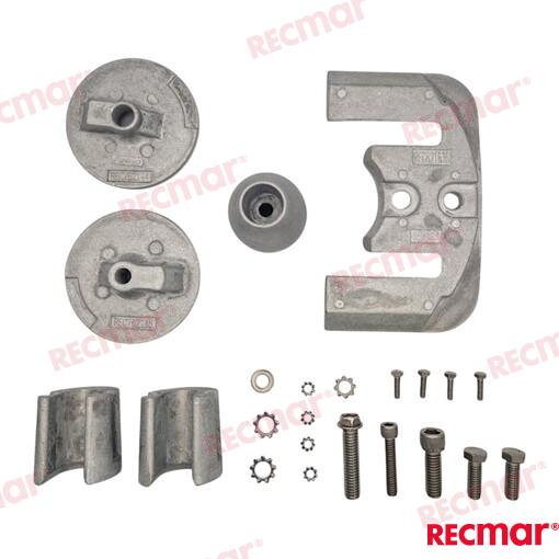 Anode set BRAVO 3 Magnesium OEM: Mercruiser: 888761K02, 888761Q02, 888761Q04, 97-888761K02, 97-888761Q04