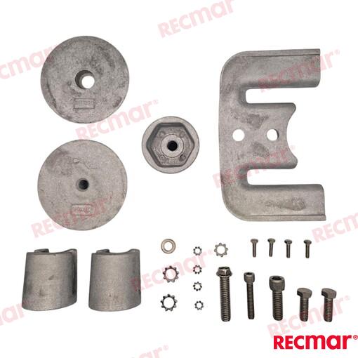 Anode set BRAVO 3 Magnesium OEM: Mercruiser: 888761K02, 888761Q02, 888761Q04, 97-888761K02, 97-888761Q04