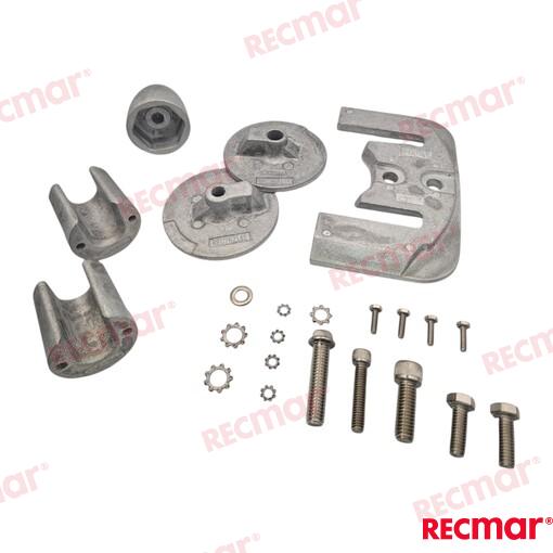 Anode set BRAVO 3 Magnesium OEM: Mercruiser: 888761K02, 888761Q02, 888761Q04, 97-888761K02, 97-888761Q04
