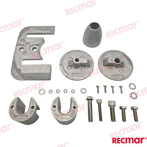 Anode set BRAVO 3 Magnesium OEM: Mercruiser: 888761K02, 888761Q02, 888761Q04, 97-888761K02, 97-888761Q04