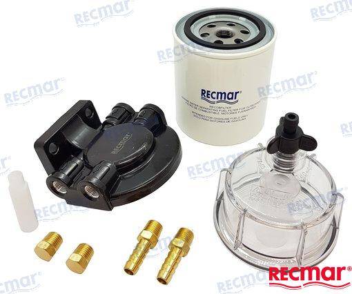 fuel filter , water separator  with aluminum bracket