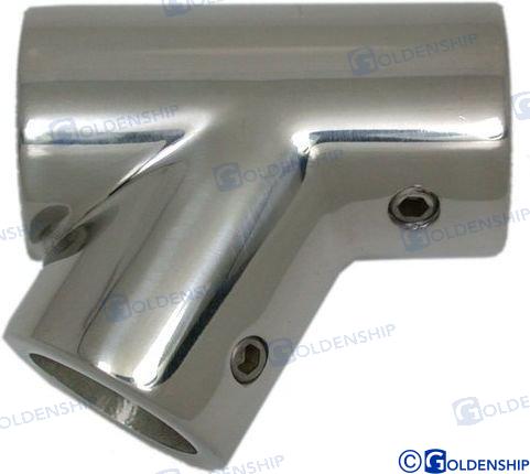 Reliņu “T” veida savienojums 60°, Ø 22 mm AISI316