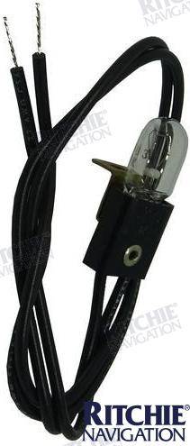 gaismas ligzda, vads un spuldze