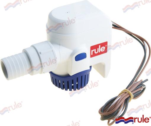 Насос RULE 1100 GPH 70l/min 12V(3.3A) Ø29mm RM1100B