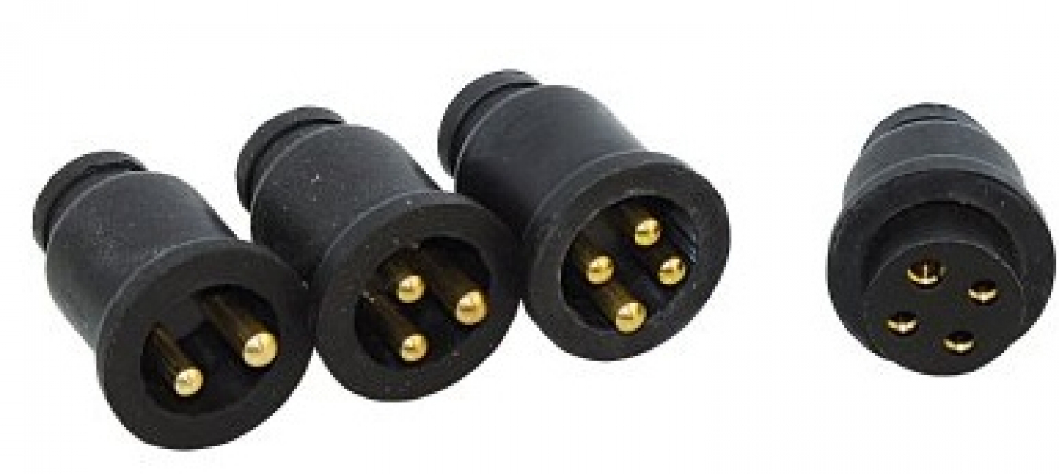 Connection for cable M + F 12V 10A 3 contacts