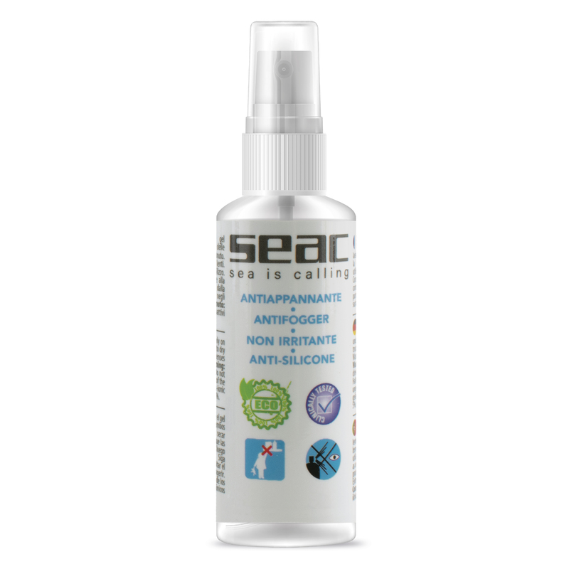 SEAC Bio Gel Anti-fog 60ml aerosols niršanas maskām, snorkelēšanas maskām un peldēšanas brillēm