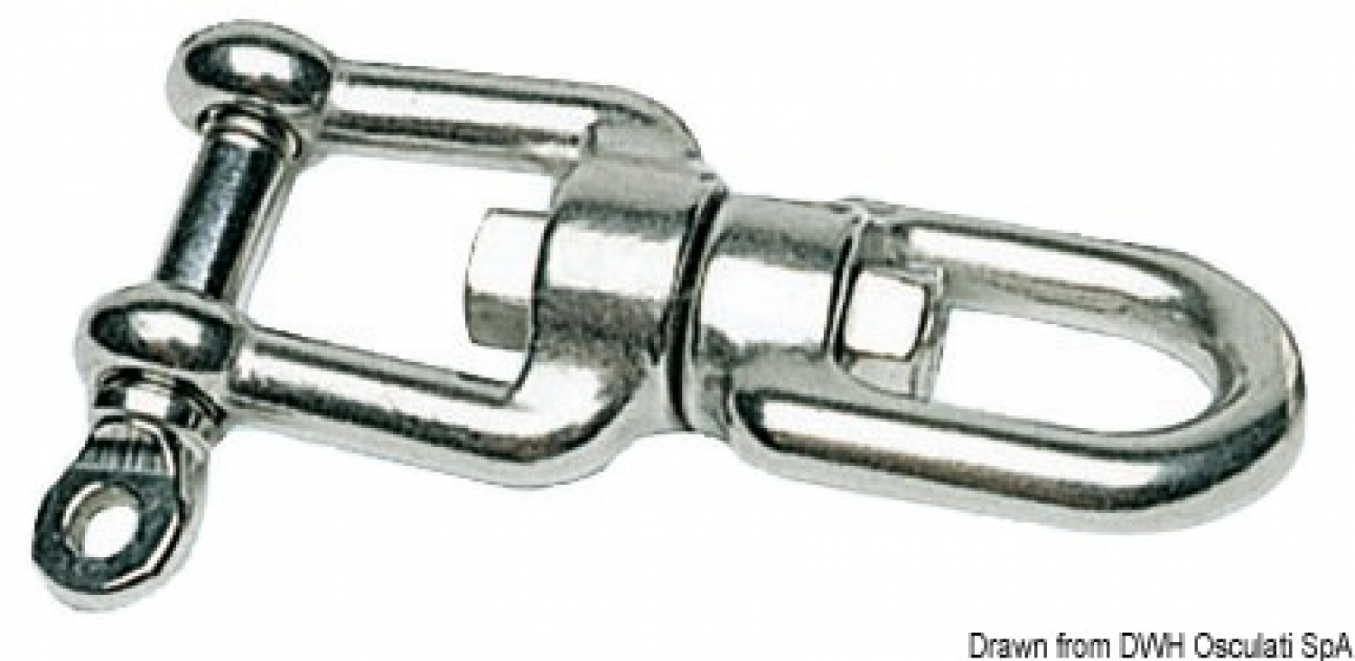 Screw AISI316 10mm - rotatable A 113mm B 20mm C 22mm D 10mm