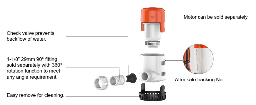 bilge pump automatic SEAFLO  s13b 12v 1500gph