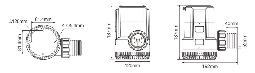 bilge pump SEAFLO s13a 12v 3700gph