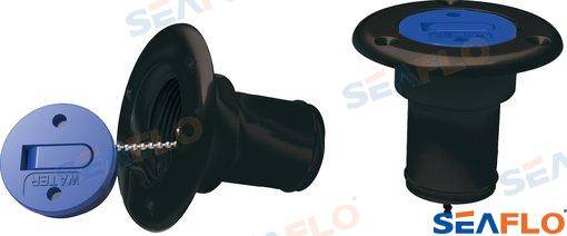 water deck filler cap - black for 38mm hose
