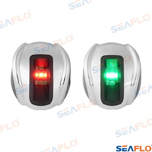 pair vertical navigation lights LED 12V 1W AISI316