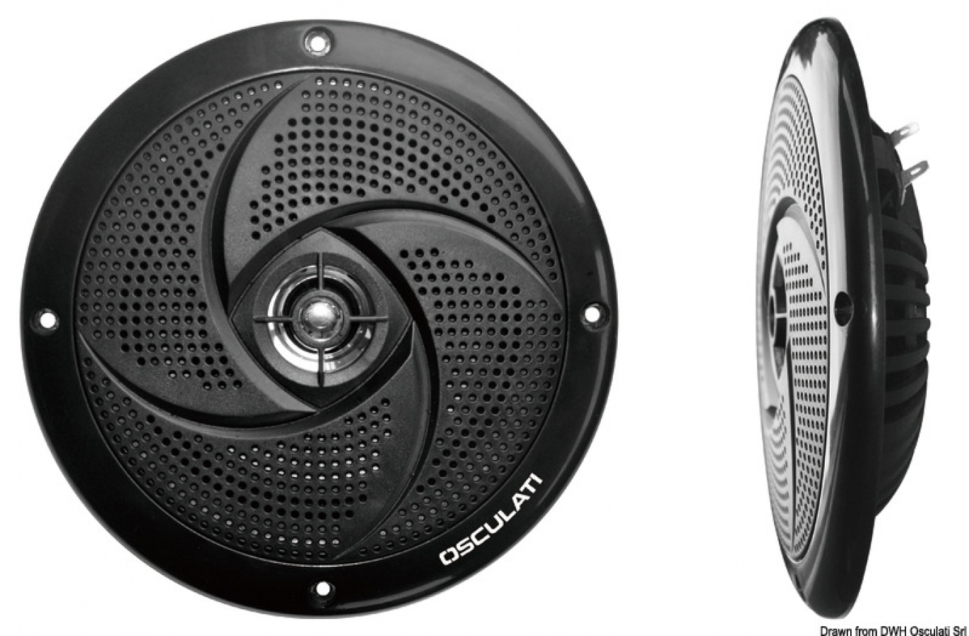 Divkonusu īpaši plāni skaļruņi D162mm —Rms 20W x2 , MAX 40Wx2 melni Biezums 23mm Cena par pāri.
