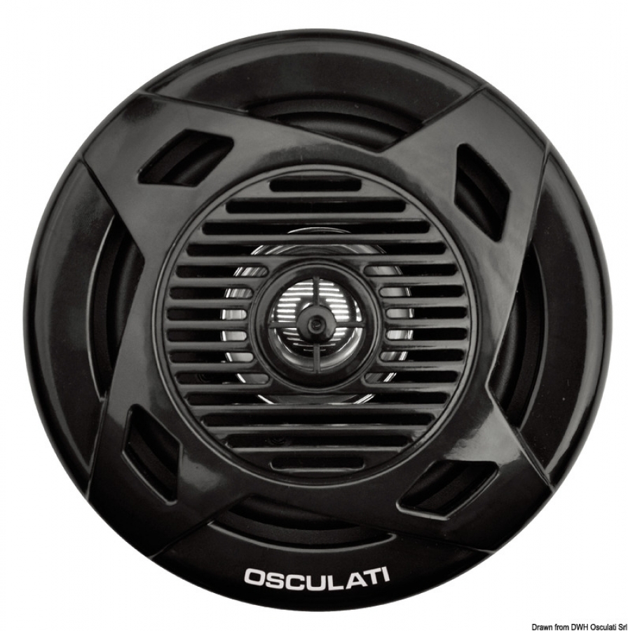Dual cone loudspeakers 4" 2x30 W black