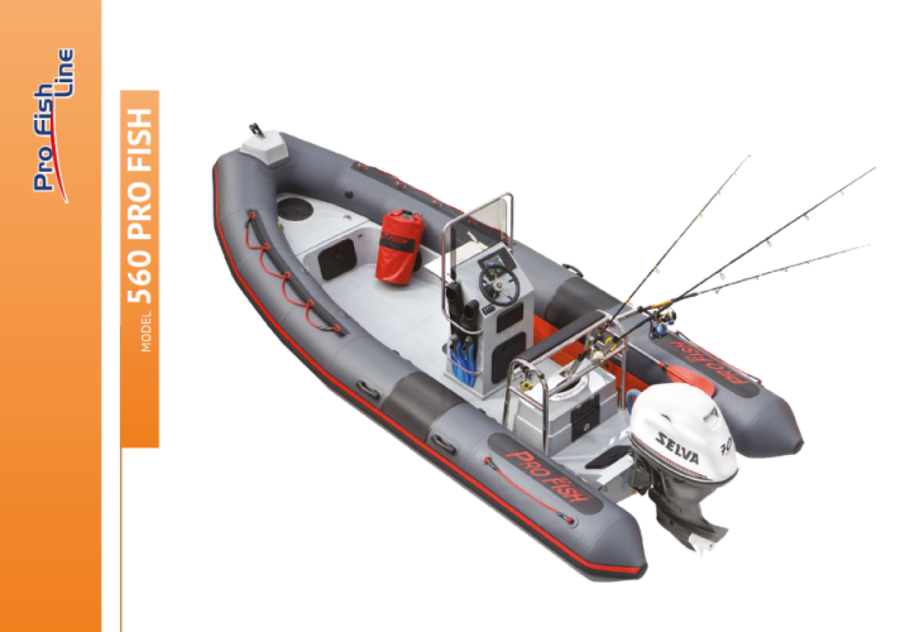 Selva Boat Pro Fish 560 Hypalon with Selva engine Murena 70 E.F.I. E.ST.L.PT.