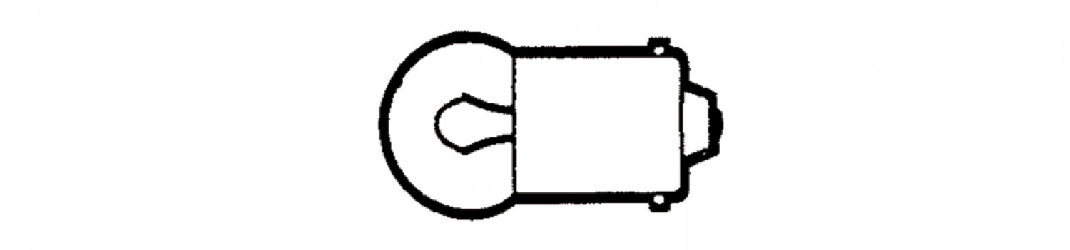 One pole SVAN bulb with BA 15s connector