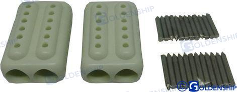 Ez splice fasteners 5-8" white