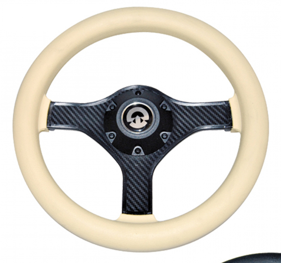 STEERING WHEEL WITH THREE-SPOKE Ø28cm H90mm
