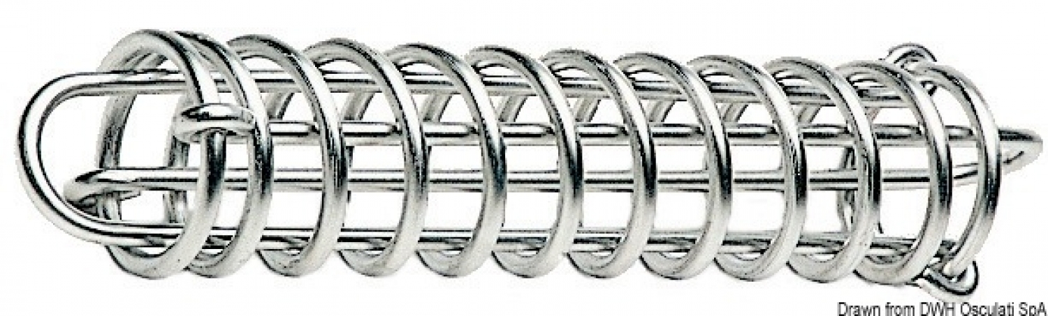 Mooring spring 350 mm Galvanized steel Up to 3500kg Ø74mm