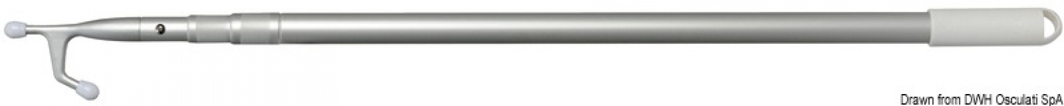 Telescopic boats hook 105/240 cm Ø25/29/32mm 3 section anodized aluminium