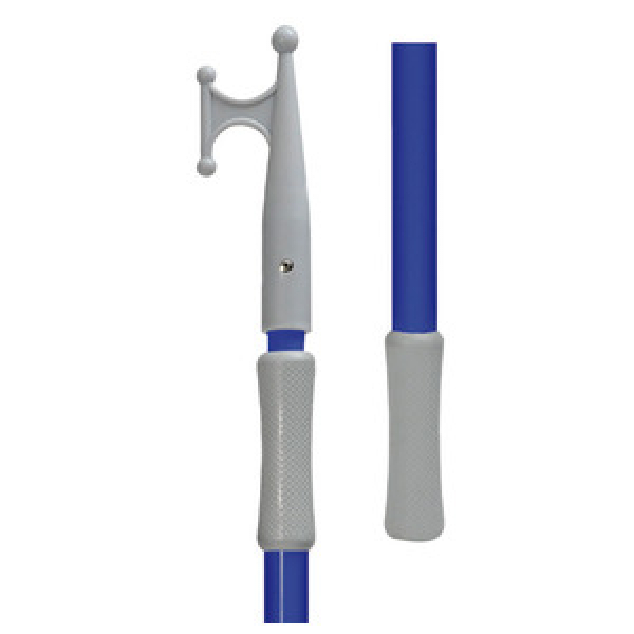 Telescopic boat hook. Blue color Length 120-210cm Ø25-30mm