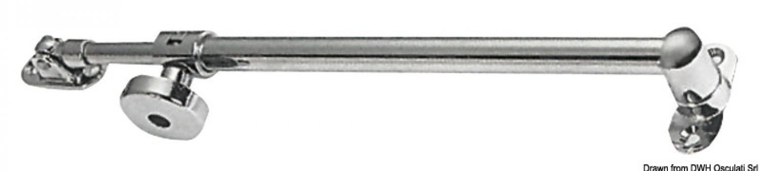 Telescopic adjuster 360-640 mm chromed
