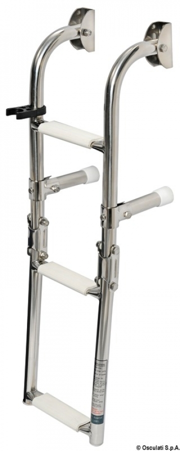 Foldable ladder AISI316 extra narrow 3 steps