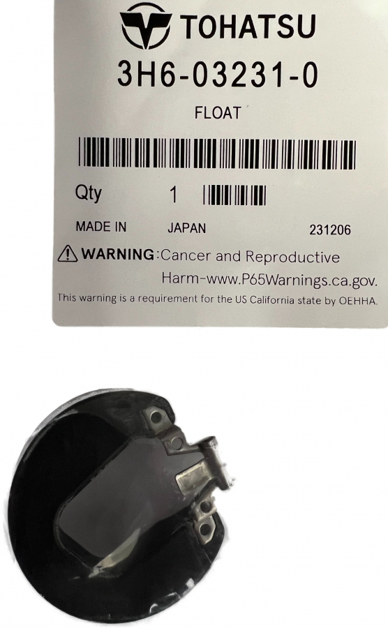 Carburetor float tohatsu 3h6-03231-0, Mercury 16253 3