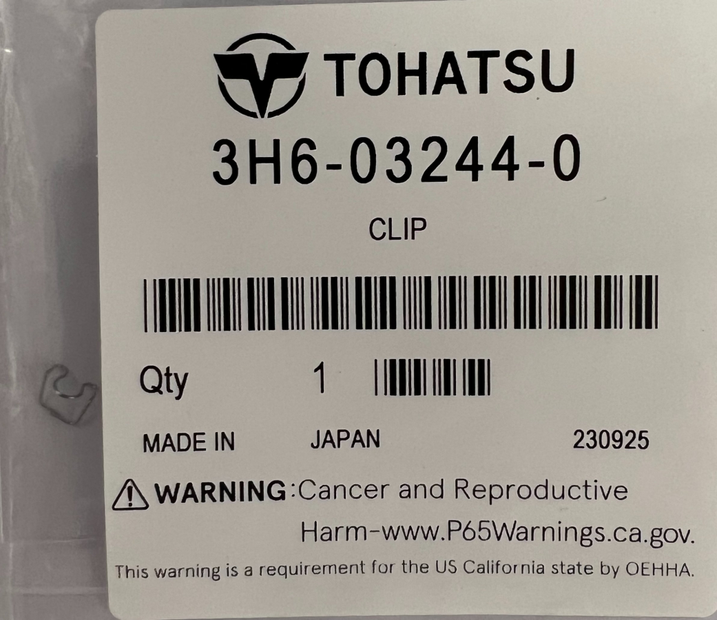 Clip Tohatsu 3H6-03244-0 , Mercury 54-803525