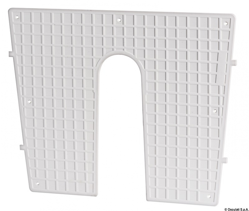 Stern protection plate white 430x350 mm
