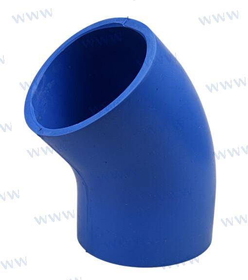 exhaust elbow 45d silicone 4" 100mm