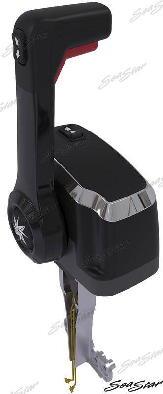 single top mount remote control with interlock trim switch