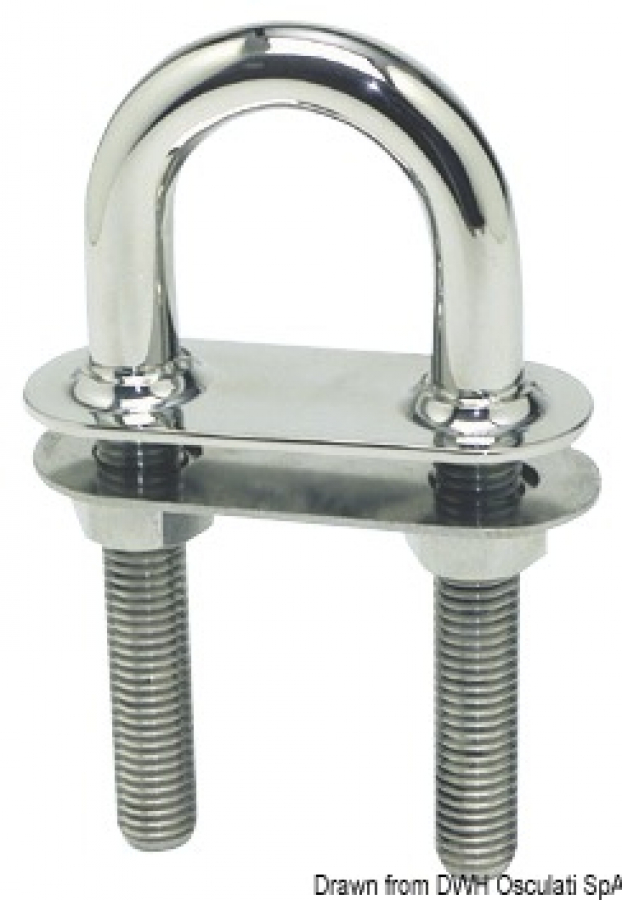 U винт 110мм х 9,5мм AISI 316 полированный