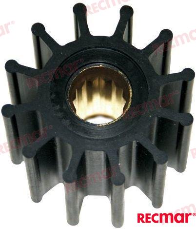 Water pump impeller for Volvo penta: 21213664, 22307636, 3842786 and Johnson Pump: 09-812B, Jabsco: 13554-0001