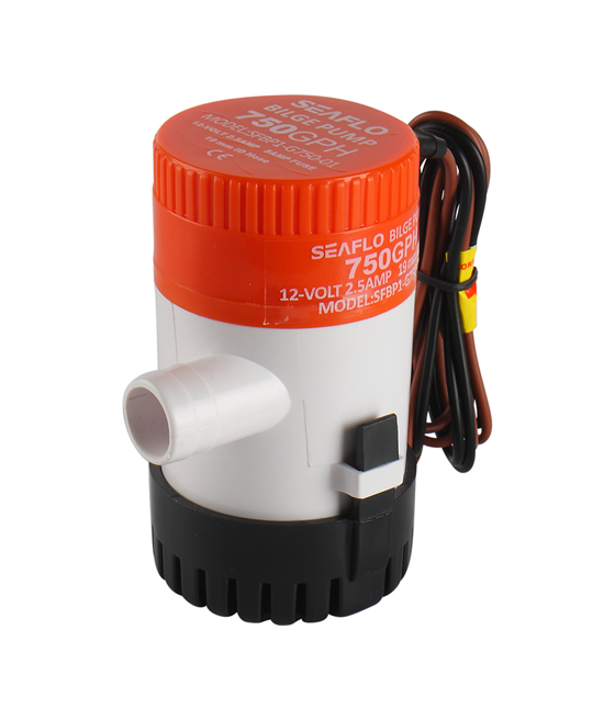 Ūdens sūknis 750 gph 12V 2,5A 2850 l/h 19mm