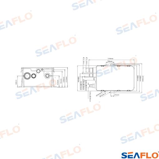 Shower Drain Pump 12V/3A 750GPH Outlet 19mm