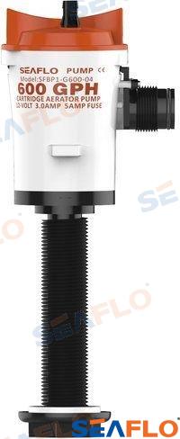 livewell pump 600gph 12v 3A hose 19mm